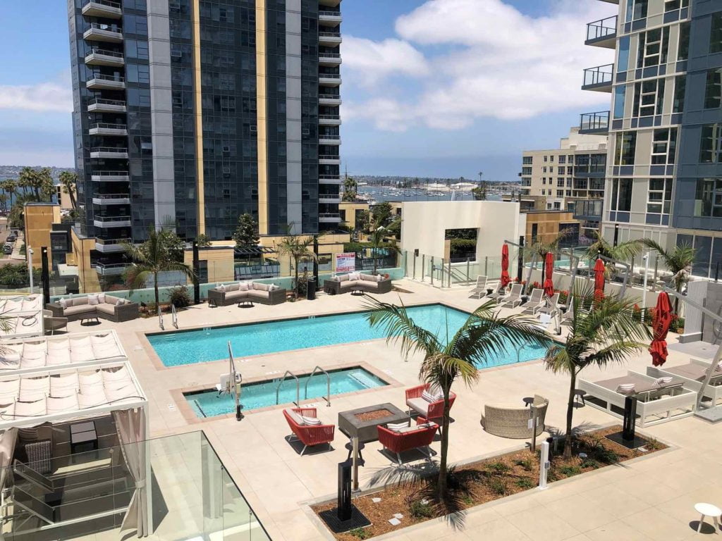 Downtown San Diego Best Luxury Condo Pools & Pool Decks - Luxury Condo Buildings With Lap Pools Outdoor