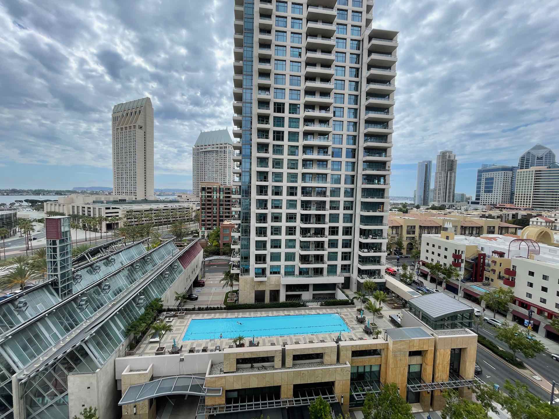 Pool Deck in high rise building