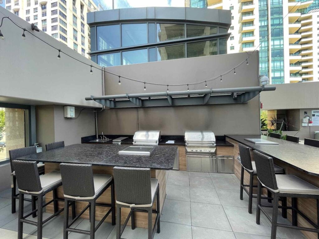 BBQ Deck BBQ Deck with seating area