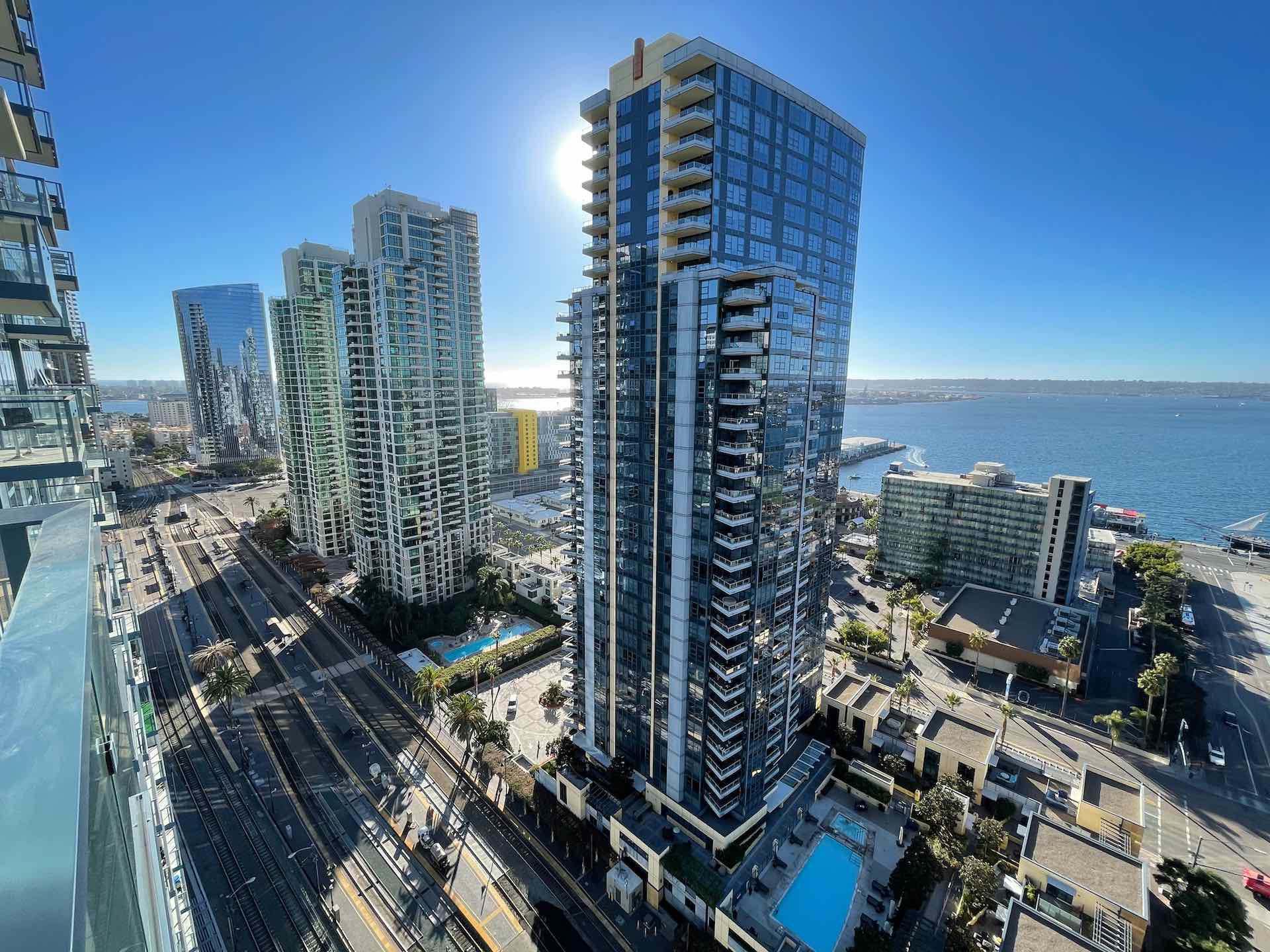 Luxury condo towers in San Diego Columbia District