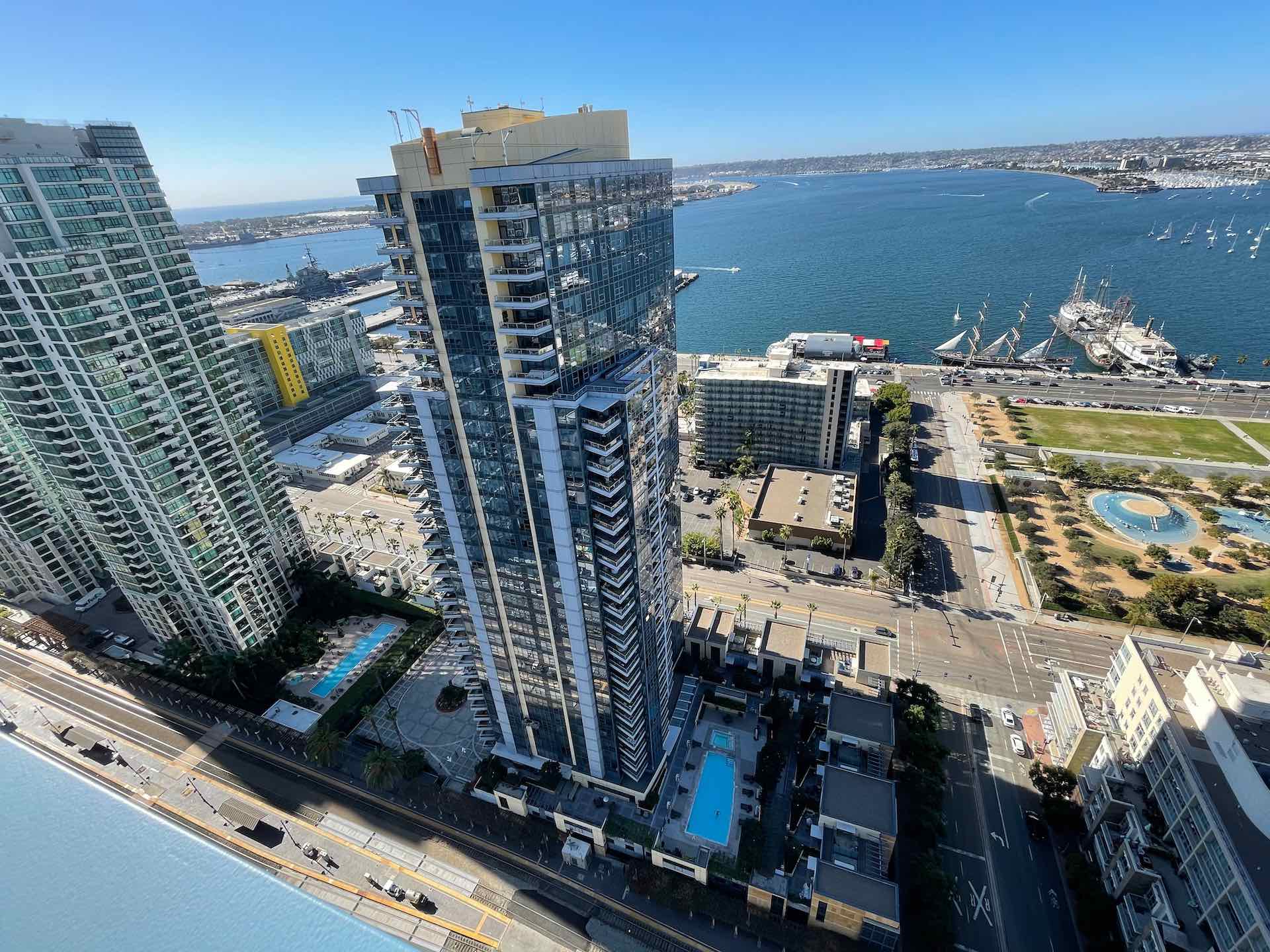 Bayside condo tower in downtown San Diego