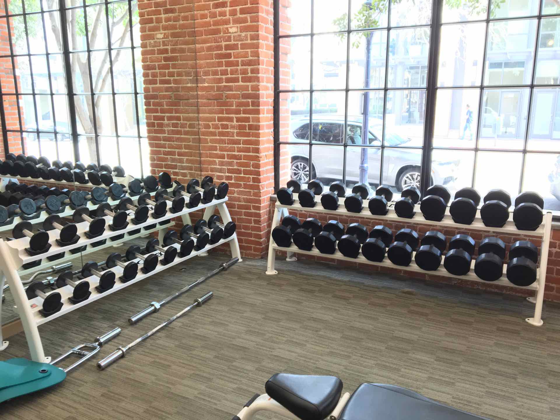 Fitness Center weight training equipment