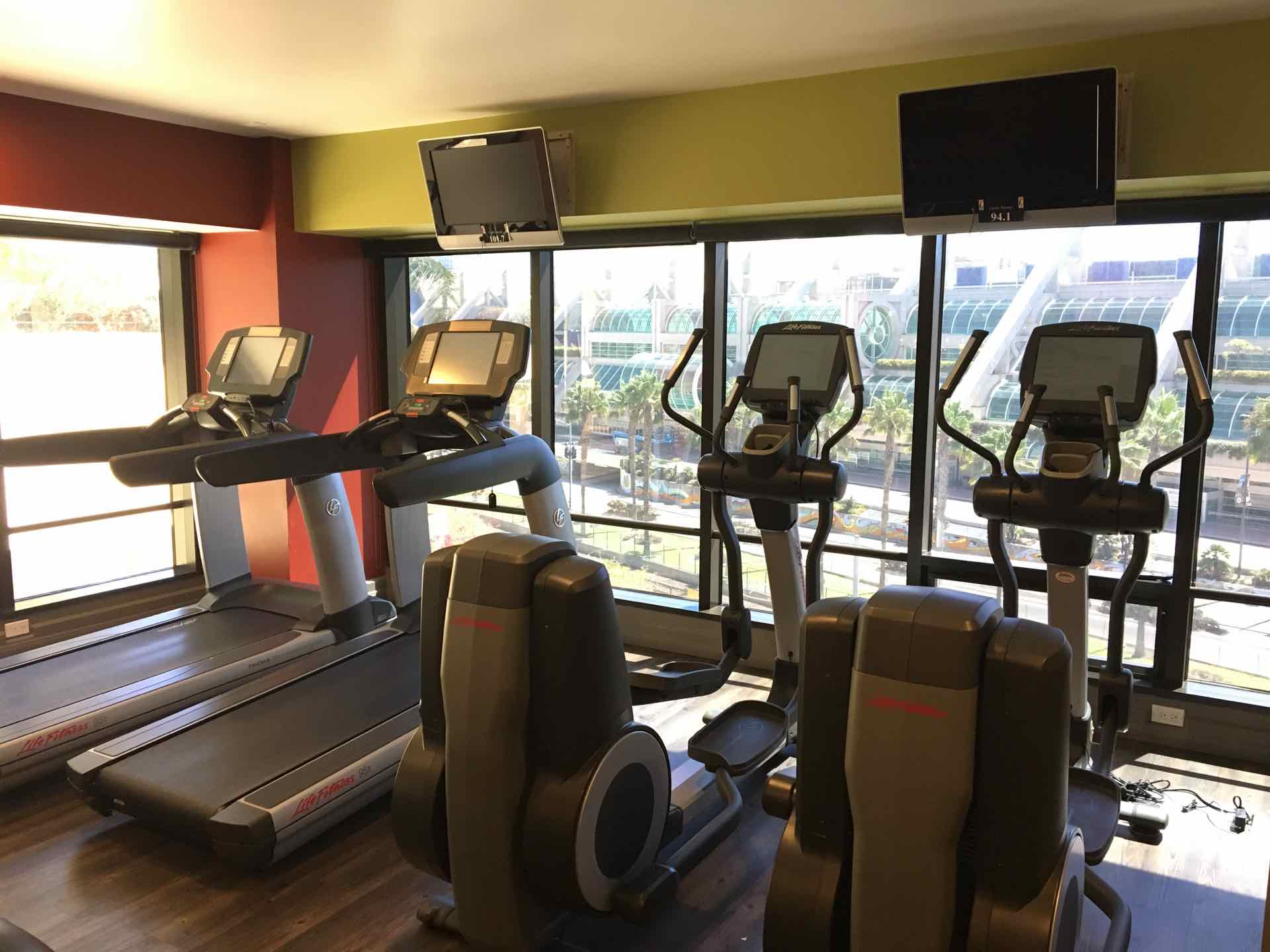 cardio equipment in the gym at Harbor Club
