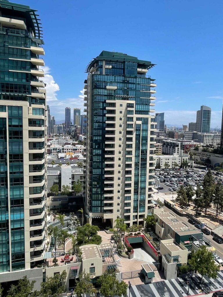 Horizons luxury condos High Rise Towers in downtown San Diego Marina