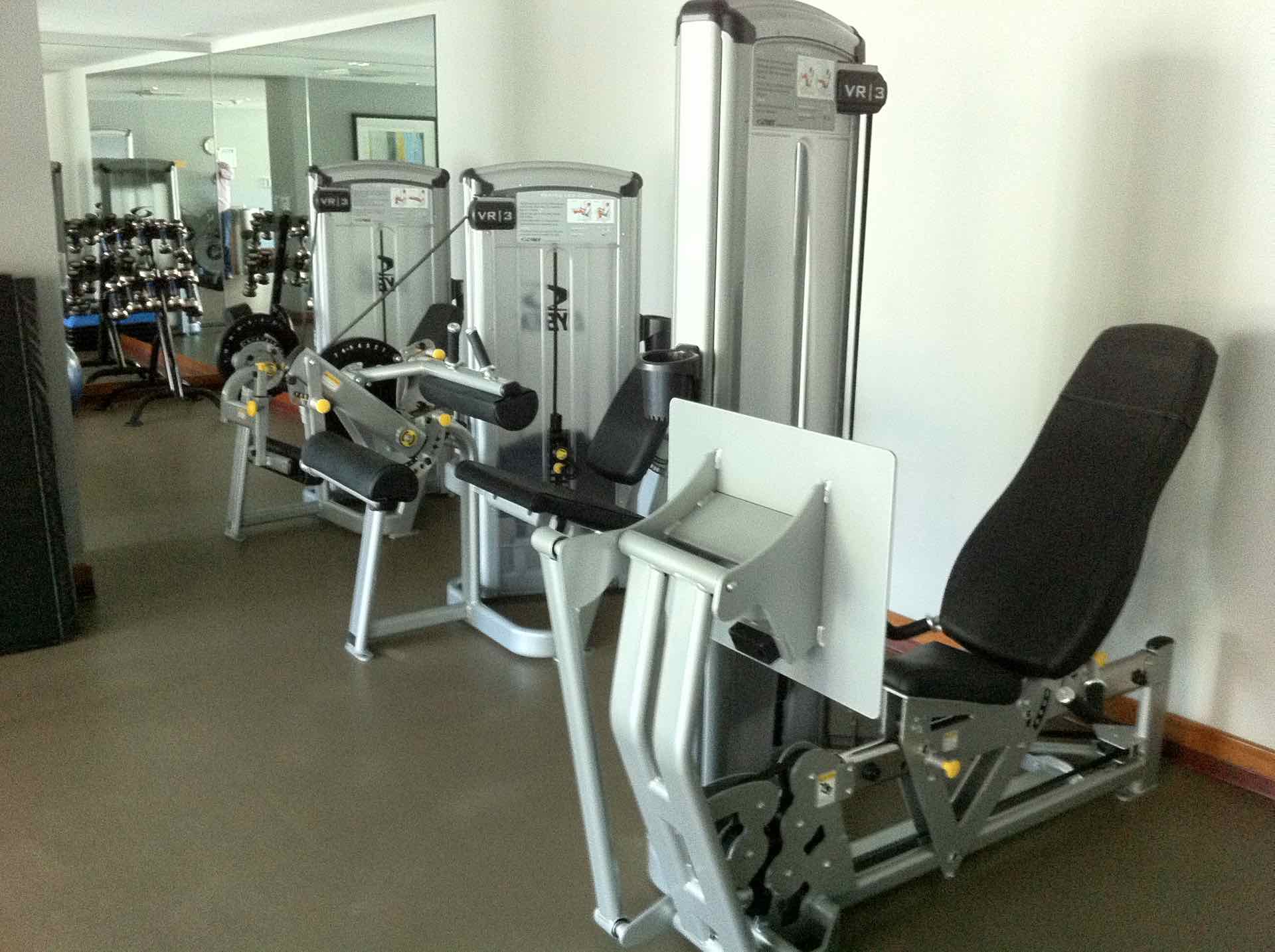 Fitness center in downtown San Diego condo builiding