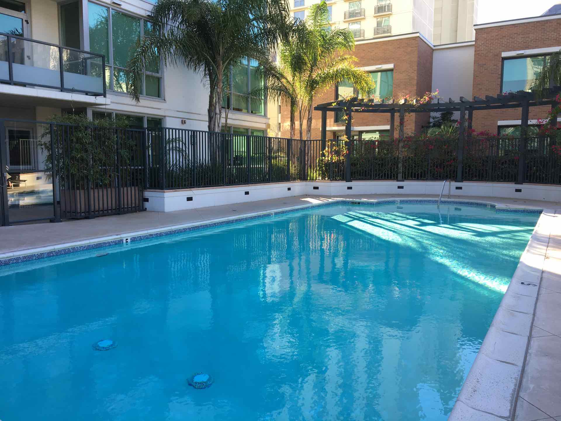 Pool at The Legend condo building in San Diego downtown