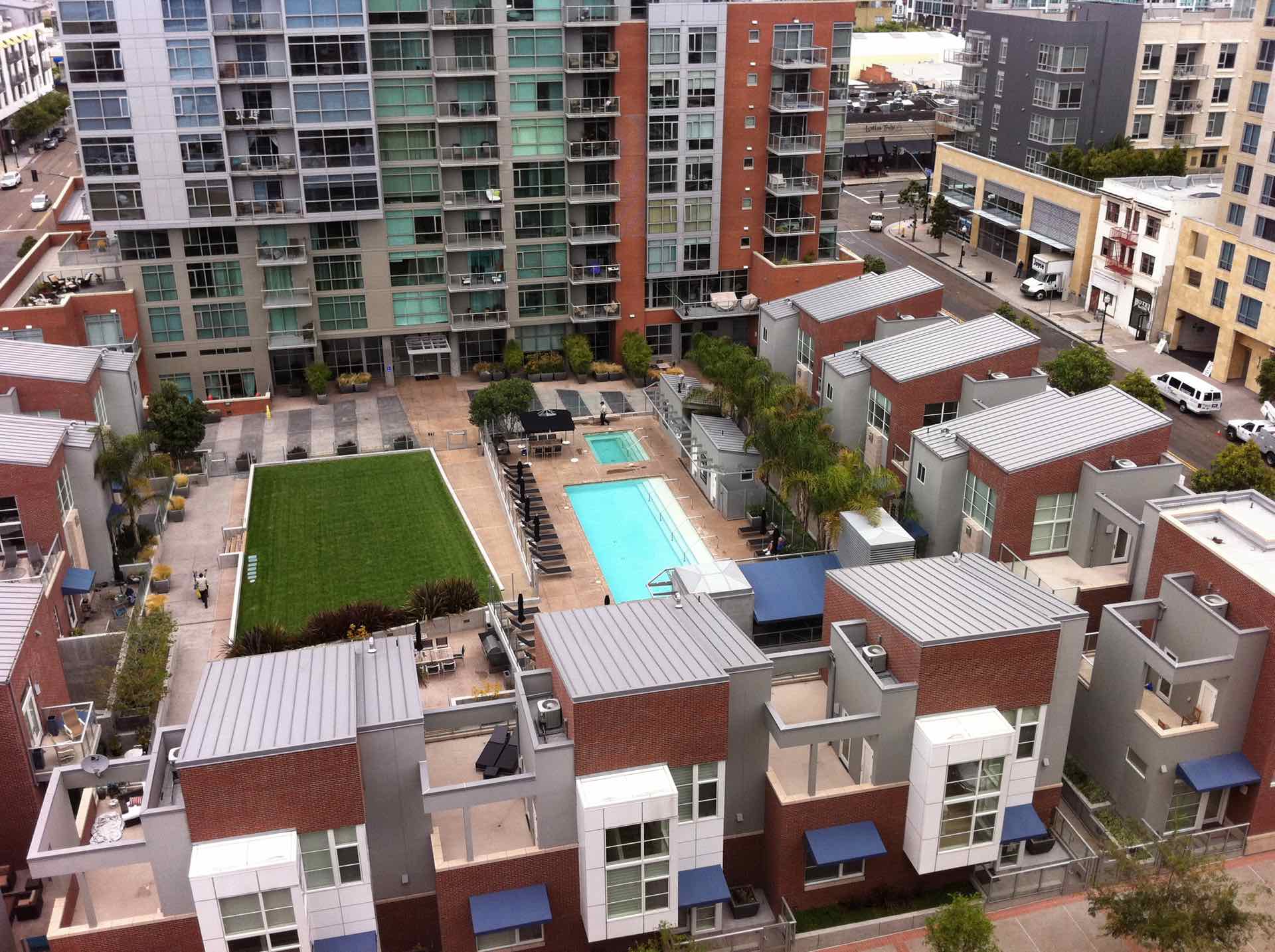 Town homes in San Diego East Village District