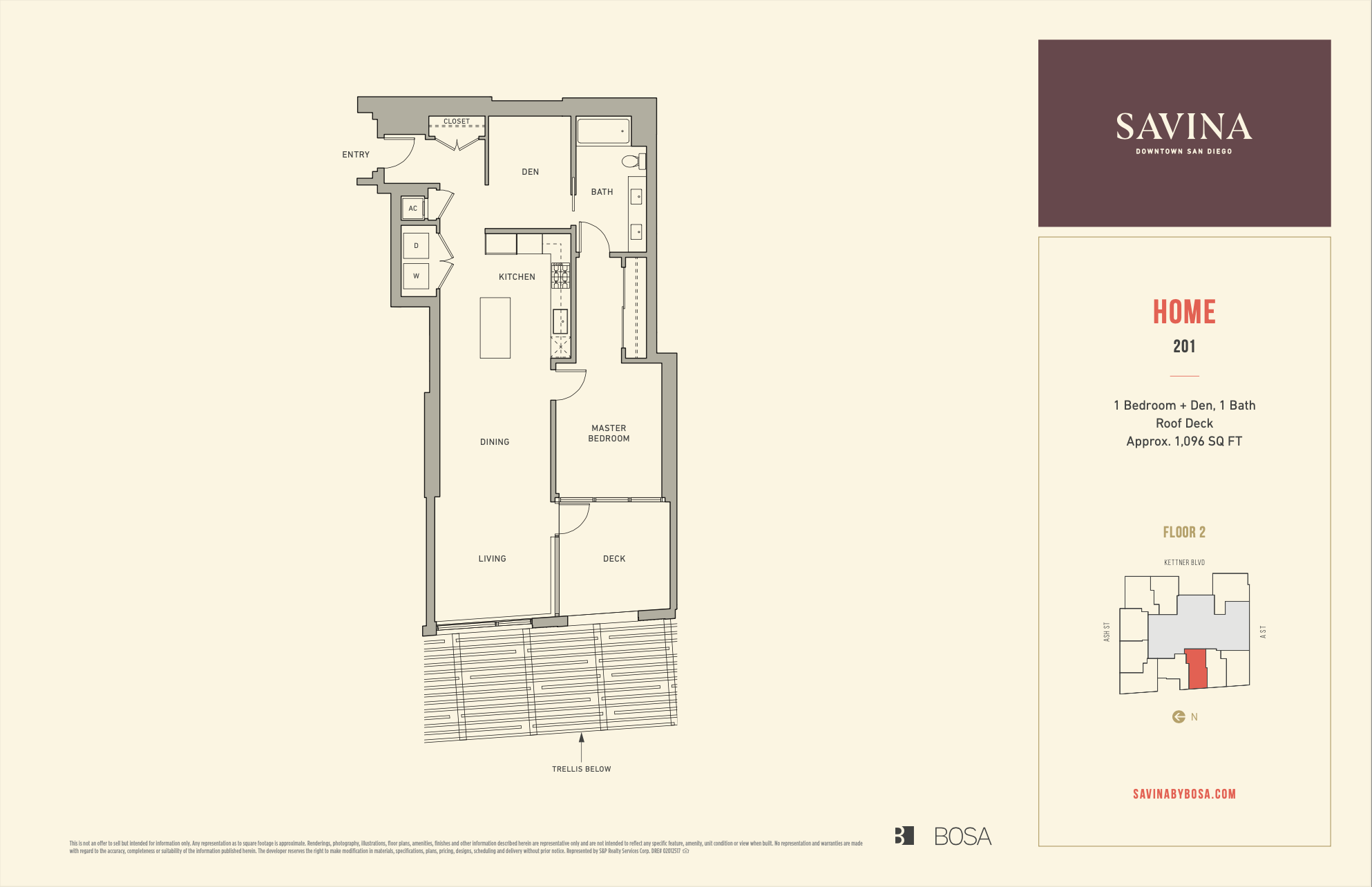 Savina Residence 201 Floor Plan