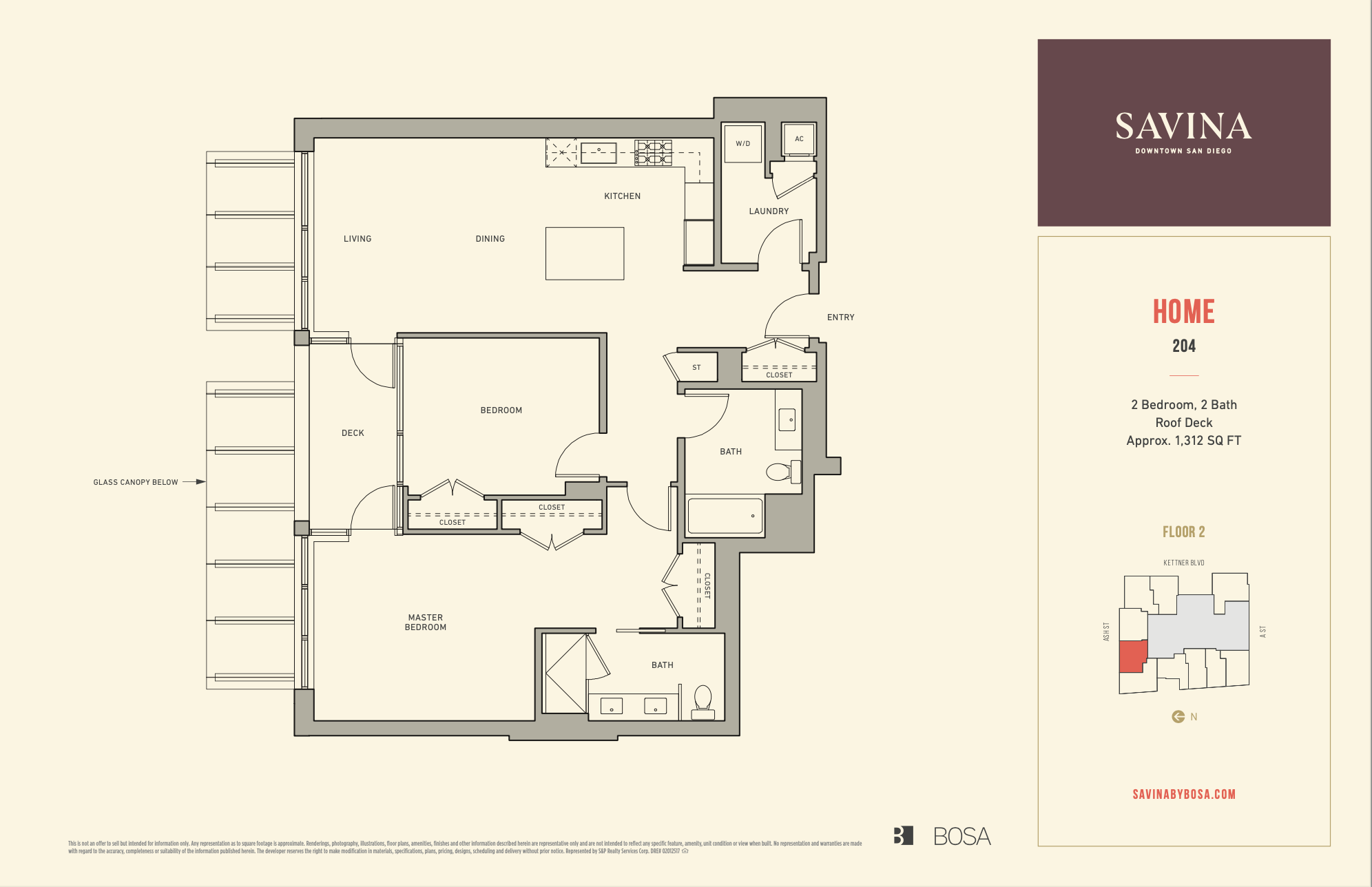 Savina Residence 204 Floor Plan