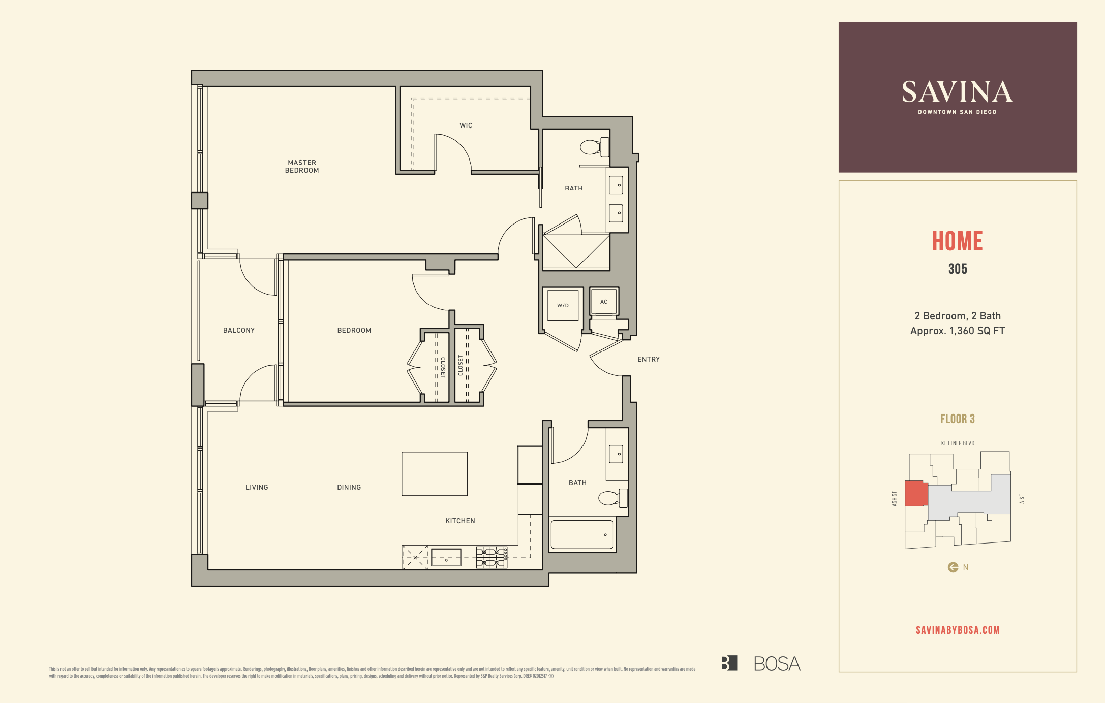 Savina Residence 305 Floor Plan