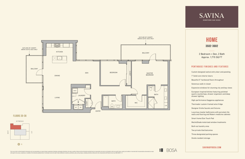 Savina residence 3502 and 3602 floor plan