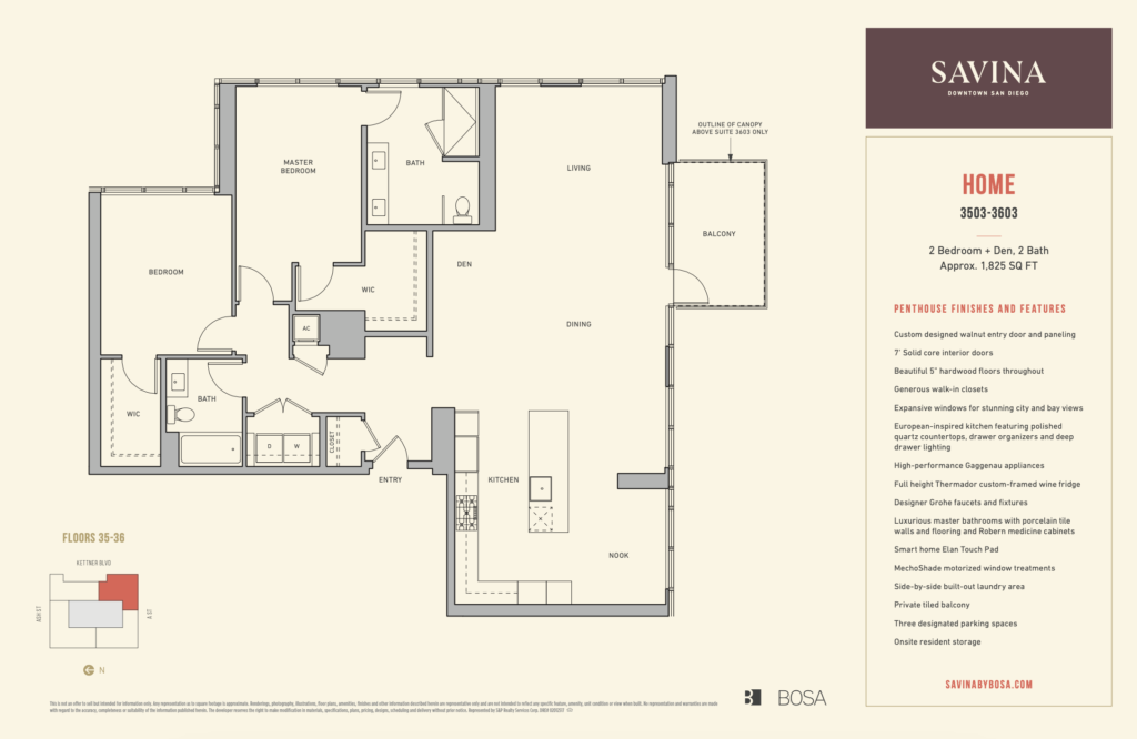Savina residence 3503 and 3603 floor plan