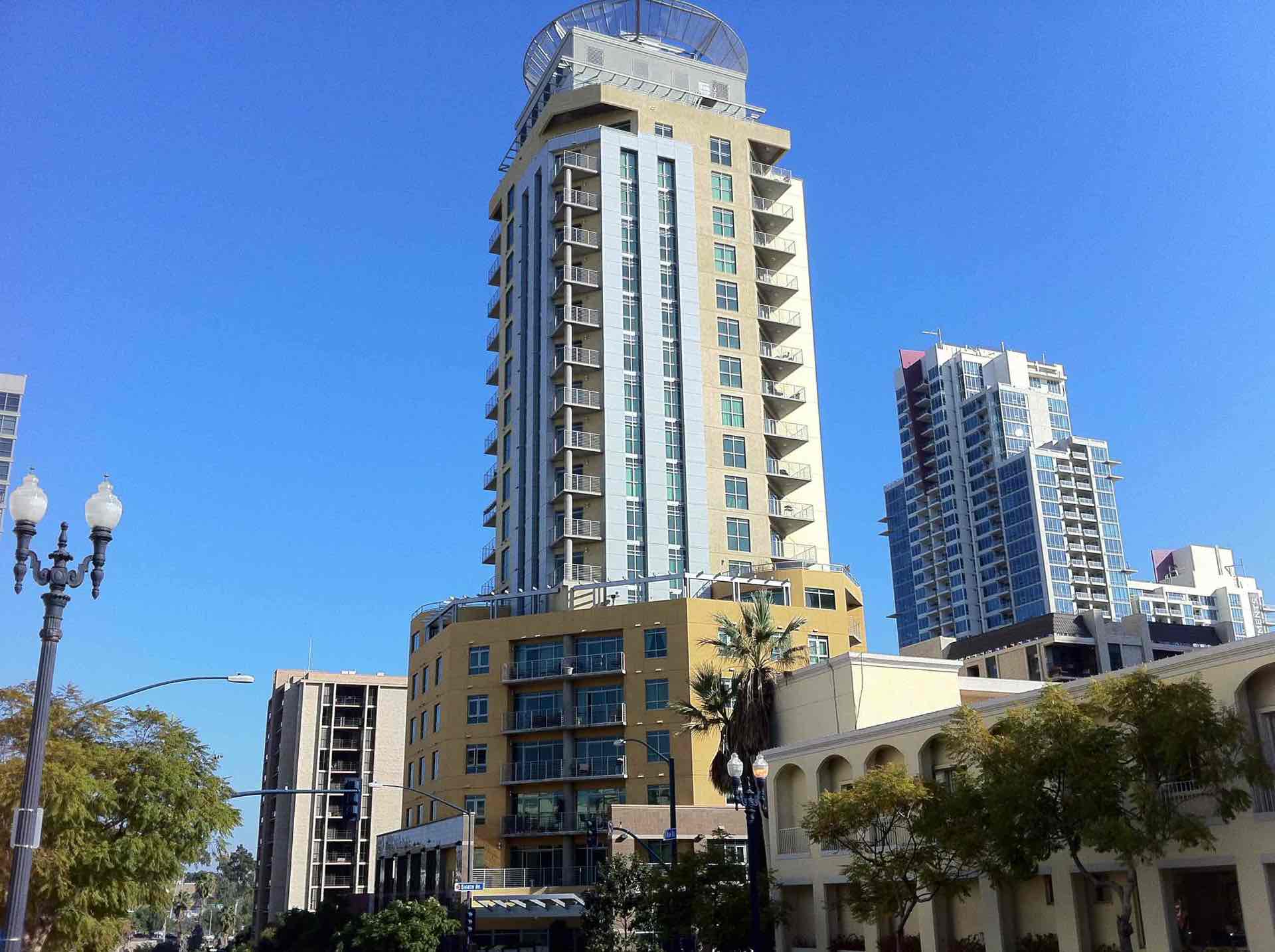Cortez Blu condos in downtown San Diego Cortez Hill District