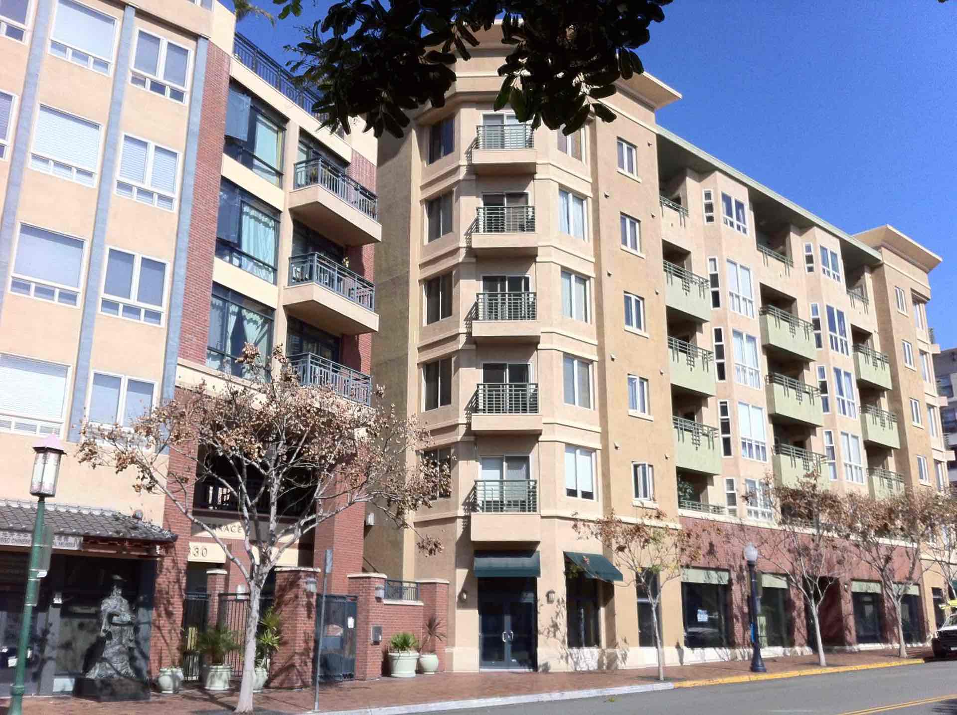 Pacific Terrace condos in San Diego Marina District