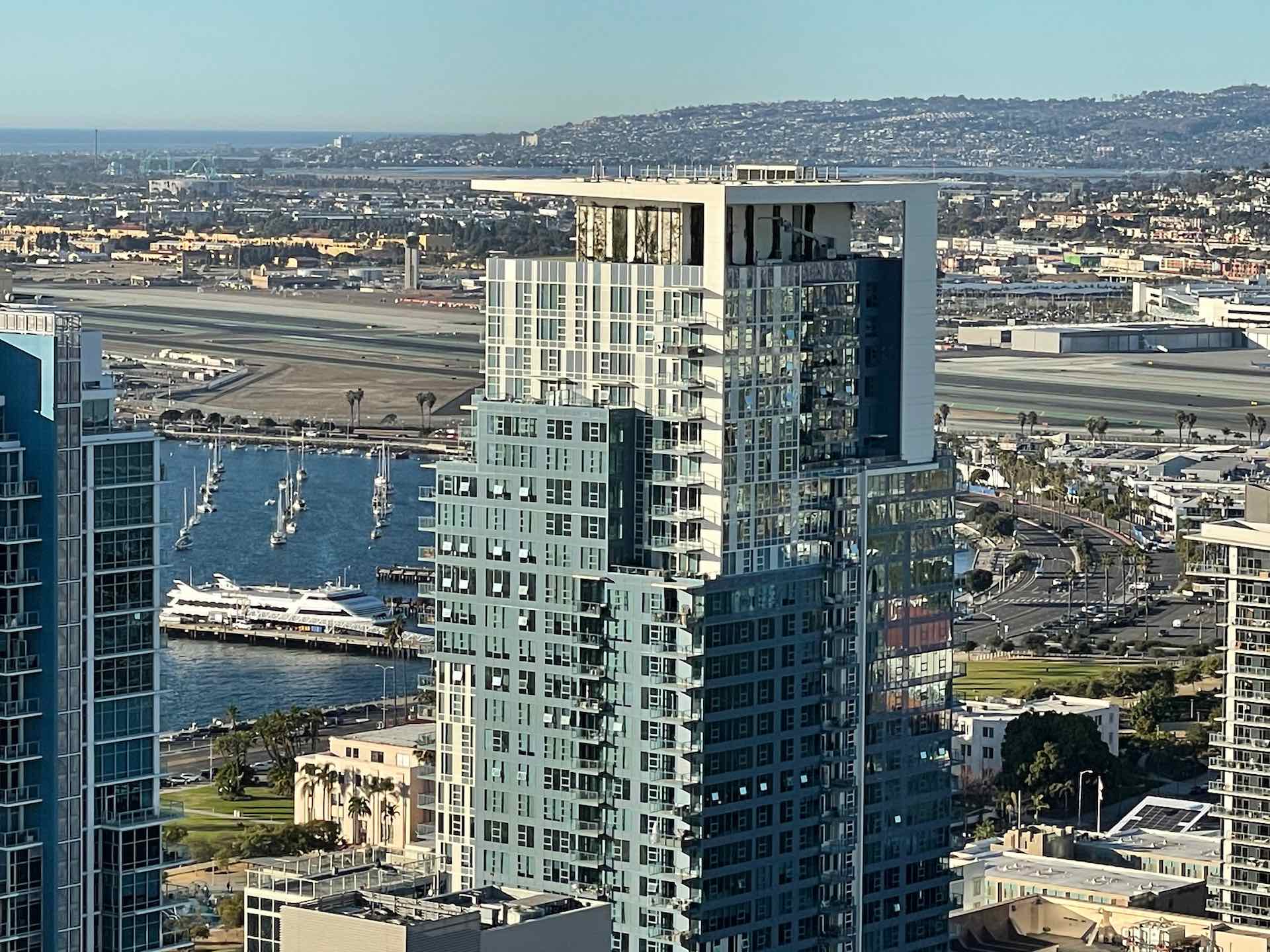 luxury condo building in downtown San Diego little Italy